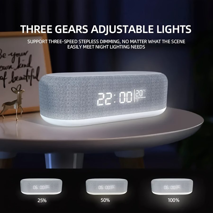Wireless Charger, Adjustable Night Light, Time Temperature Display, Alarm Clock for Bedroom Desk, Charging Dock Station for Iphone 16 15 14 13 12 11 Pro Max/Mini/Plus/Xr/X/8 Airpods 2/ 3/ 4/ Pro/ Pro 2, for Samsung S25/S24/S23/S22/S21/S20/S10 - Image 7