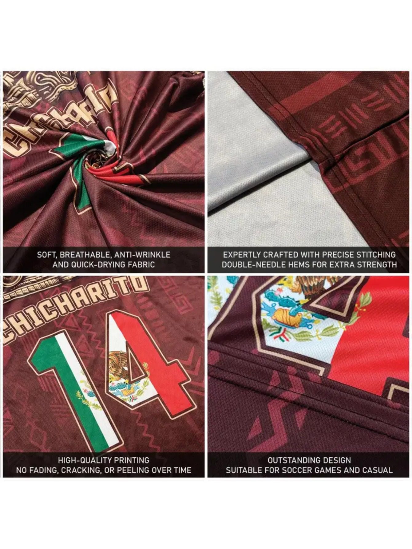 Customizable Ghana National Flag Soccer Jerseys Made from Breathable, Moisture-Wicking Fabric, Suitable for Team Training, Outdoor Activities, And Regular Round-Neck Wear for Summer Parties - Image 4