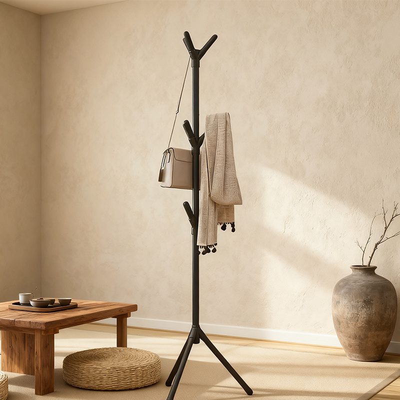 Independent Tree-Shaped Wrought Iron Coat Rack, Easy Clothing Storage Artifact! Durable Metal Frame Lightweight Design, Suitable for Suits, Hats, Bags, Living Room / Bedroom / Home Office Universal, Modern Decoration + Storage Double Effect! - Image 11