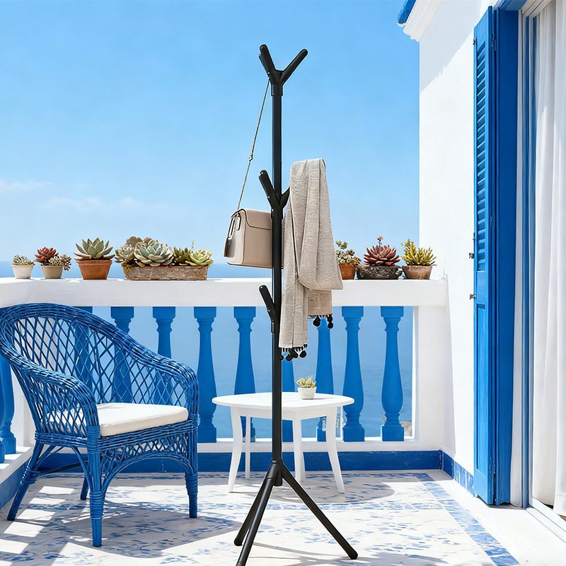 Independent Tree-Shaped Wrought Iron Coat Rack, Easy Clothing Storage Artifact! Durable Metal Frame Lightweight Design, Suitable for Suits, Hats, Bags, Living Room / Bedroom / Home Office Universal, Modern Decoration + Storage Double Effect! - Image 8