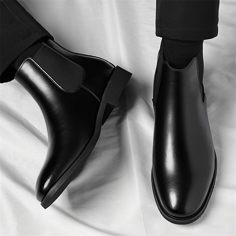 Men'S Chelsea Boots, Versatile And Stylish British-Style Short Boots, Comfortable And Breathable Mid-Calf Shoes - Image 2