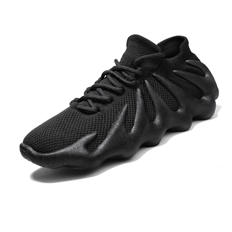Volcanic Bao Bun Sponge Cake Shoes, Cloud Dumpling Shoes, Gray Men's Ugly Cute Shoes - Image 3