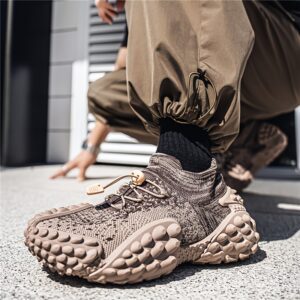 New Fashion Durian Fly Weave Athletic Shoes Tire Sole Slip-On Lazy Shoes