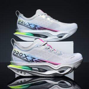 Fly Electric 6U Collaboration Cyber Running Shoes Carbon Plate Anti-Torsion Student Running Shock Absorption Breathable Racing Sneakers