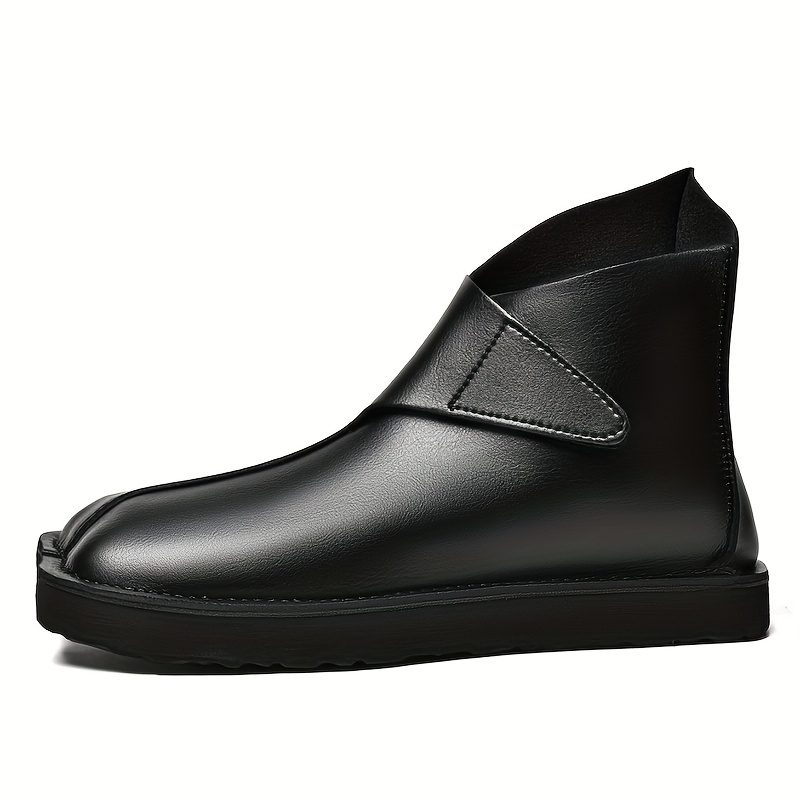2025 New Handmade Shoes British Style Thick-Soled Chelsea Boots Men'S Trendy Boots Square Toe High-Top Short Boots Large Size Shoes