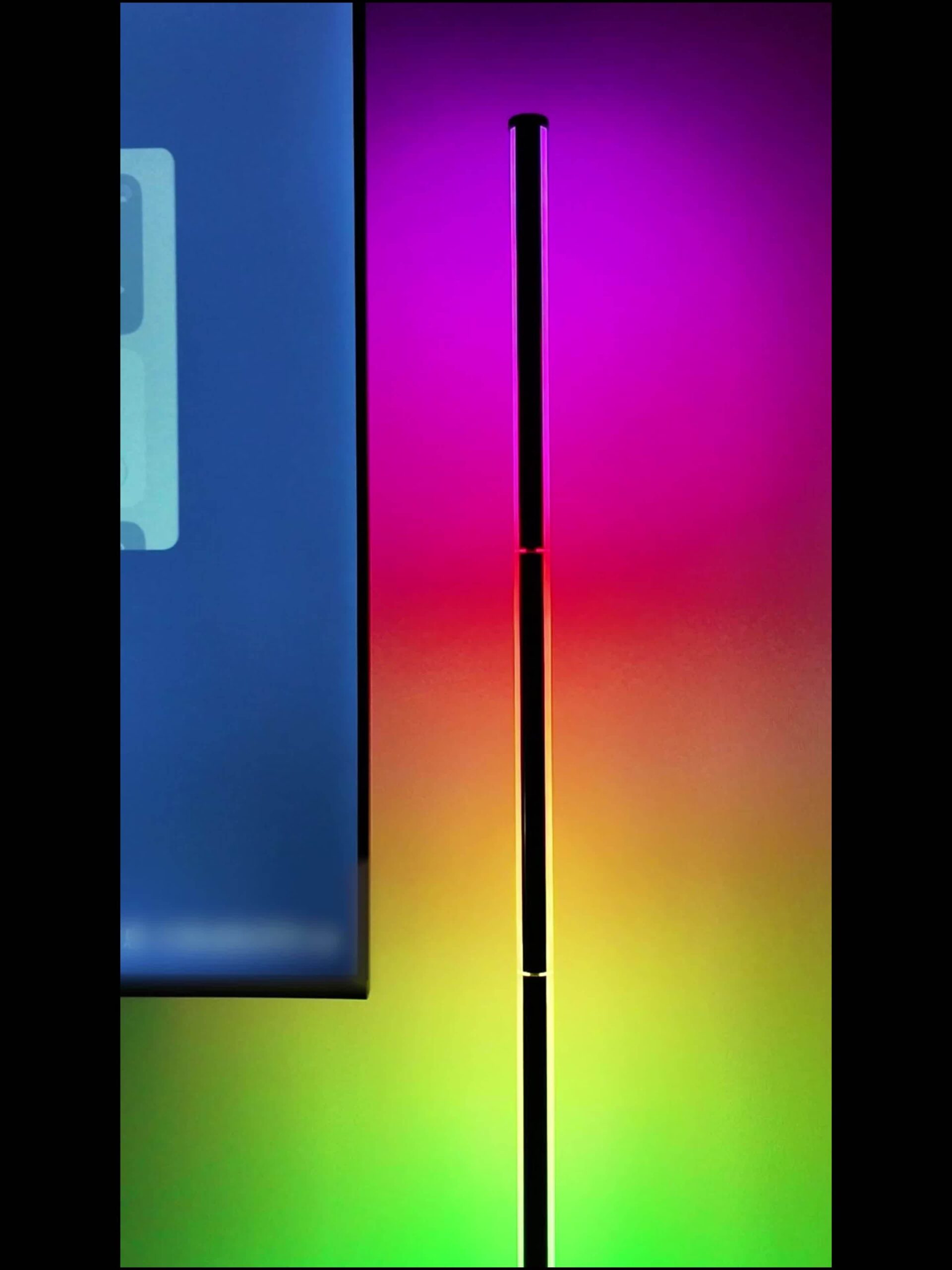 NBBUFF USB Light Bar Featuring App And Remote Control, RGBICW Corner Floor Lamp, Programmable Modern LED Light, Music Synchronization, 16 Million Colors - Suitable for Bedroom, Office, Birthday Celebrations, Halloween, And Christmas Decorations - Image 11