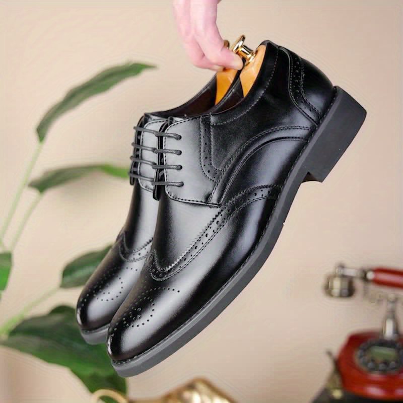 2025 Spring/Summer New Men'S Business Versatile Banquet Wedding Shoes Men'S Versatile Formal Wear Brogue Fashion Trendy Shoes - Image 12