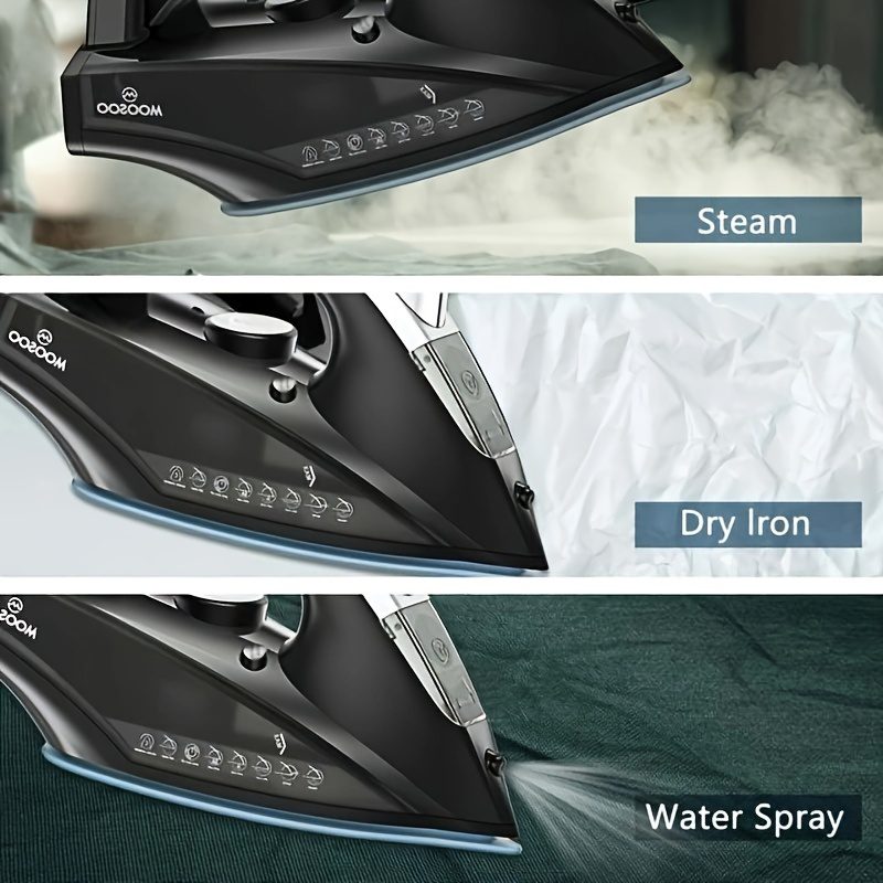 MOOSOO Steam Iron 1800W Professional Iron for Clothes Lightweight Anti-drip Iron with Auto-Off - Image 6