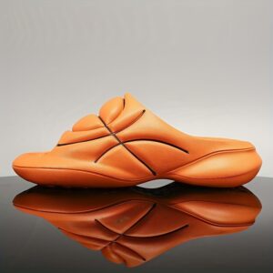 Men's Basketball Slides, Casual Lightweight Non Slip Open Toe Shoes For Indoor Outdoor Beach Shower