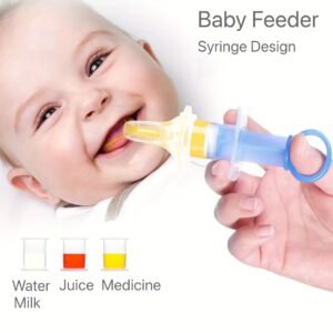 20ml/0.7oz Liquid Baby Medicine Dropper With Measure Cup, Silicone Oral Feeding Syringe With Pacifier, Juice Water Medicine Dispenser Dropper, Syringe Baby Feeder For Newborn Infant, Christmas Gift