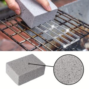 BBQ Grill Cleaning Brush Brick Block Barbecue Cleaning Stone Pumice Brick for Barbecue Rack Outdoor Kitchen BBQ Tools
