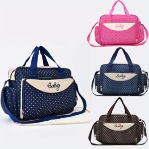 Stylish Polka Dot Mommy Bag - Large Capacity Diaper Bag, Tote Bag, & Shoulder Bag for Moms On the Go,, Halloween, Thanksgiving And Christmas Gift