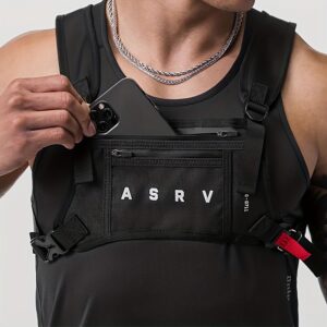 ASRV Vest-Style Tactical Backpack for Men - Durable, Multi-Functional with Adjustable Straps, Zip Pockets for Outdoor Hiking & Fitness,Available in multiple colors