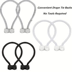 Two Are Equipped With Magnetic Curtain Buckles