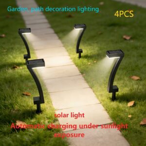 Bright Solar Lights, Beautiful And Practical, Can Be Placed on Landscape Roads, Courtyards, Sidewalks, And Alleys. 12 Hour Long Endurance Solar Courtyard Lighting with Automatic On/Off Function