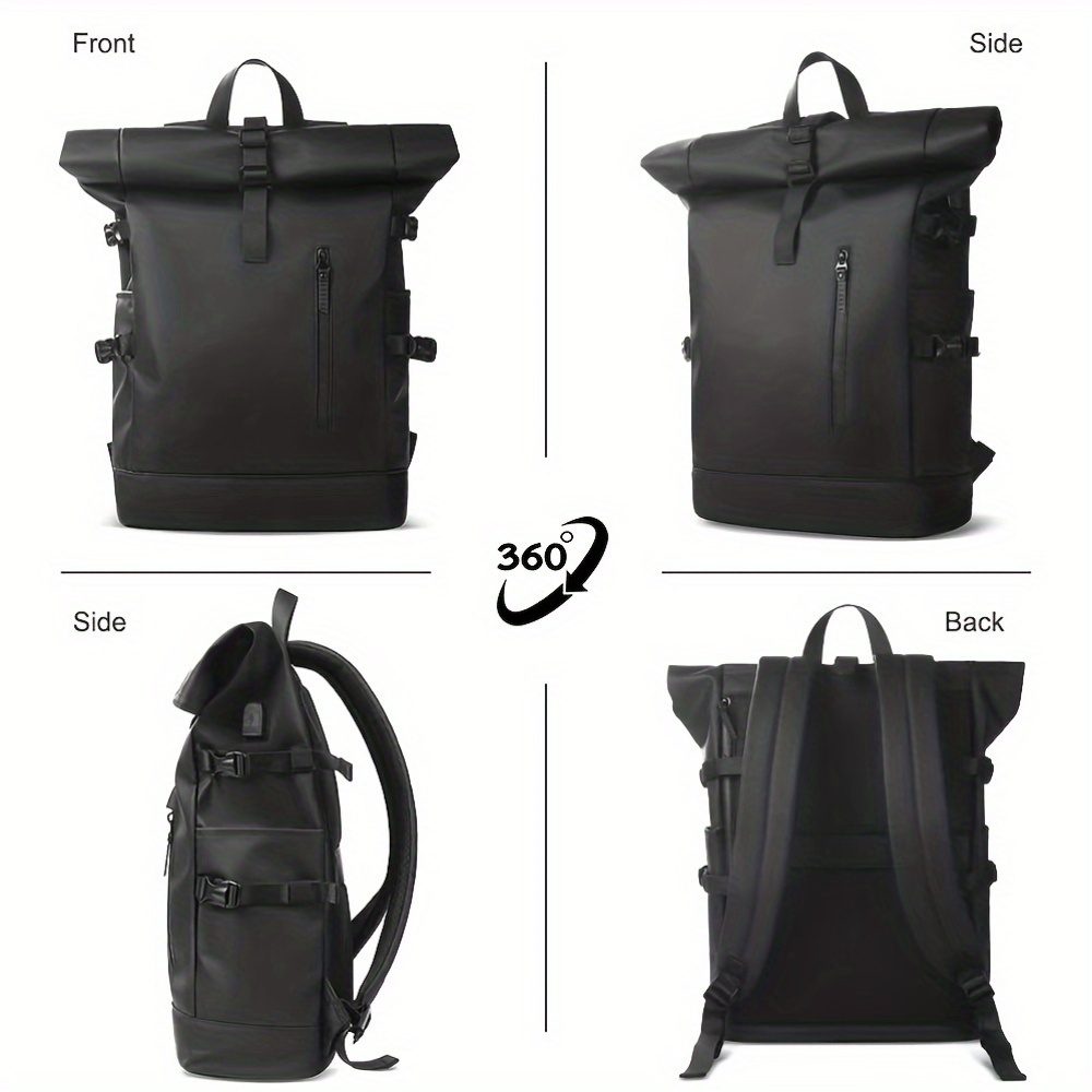 Casual Backpack Fashion Men'S Business Backpack Laptop Large Capacity Student Backpack Travel Casual Oxford Cloth Backpack Suitable for Commuting Outdoor Travel Women'S Minimalist Style Storage Bag - Image 5