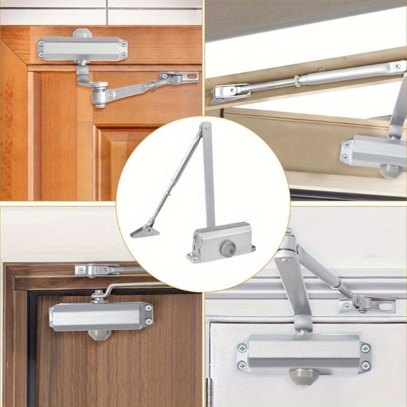 Door Closer, 45-65Kg Automatic Hydraulic Door Closer Adjustable Hydraulic Door Closer Spring Door Closer with Locking Function Bufferclosed for Commercial And Private Home - Image 8