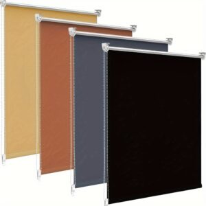 With a Height of 149.96 cm And a Width Ranging from 1 to 91.44 cm, This Blackout Roller Shade Is Designed for Windows And Doors. It Features a Clamp-Style Installation That Does Not Require Drilling