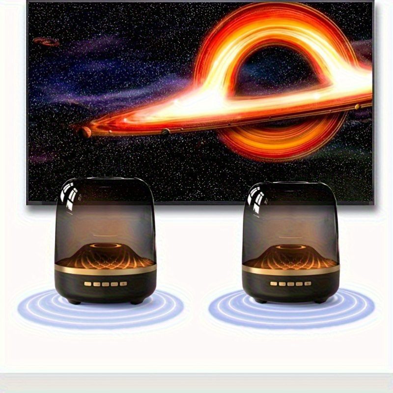 Wireless Home Theater Speaker - USB Rechargeable, Stereo, Diamond Effect Colored Lighting Theme, High-Quality Sound, Immersive Home Entertainment, Portable Wireless Speaker, Ideal Gift for 10 Important Holidays (Father'S Day, Mother'S Day - Image 6