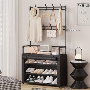 Multi-Layer Shoe Display Rack for Retail, a Easy Home Entryway Shoe Cabinet with Large Capacity And Dustproof Features