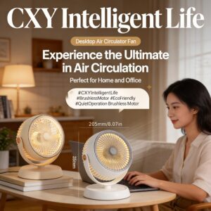 Essential Taiwanese Silent Circulating Fan for Summer - Dimensions: 25 Cm X 20 Cm. Known for Its Efficient Motor And Silent Design, It Is Suitable for Various Indoor Use Scenarios. It Offers Multiple Wind Speed Adjustments