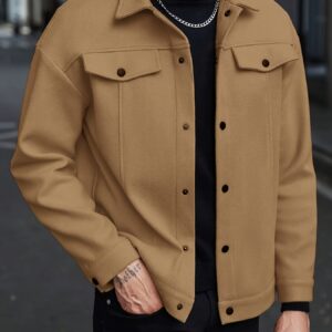 New Cross-Border Trendy Lapel Jacket, Men'S Loose And Versatile, Casual Short Coat, British Style Menswear