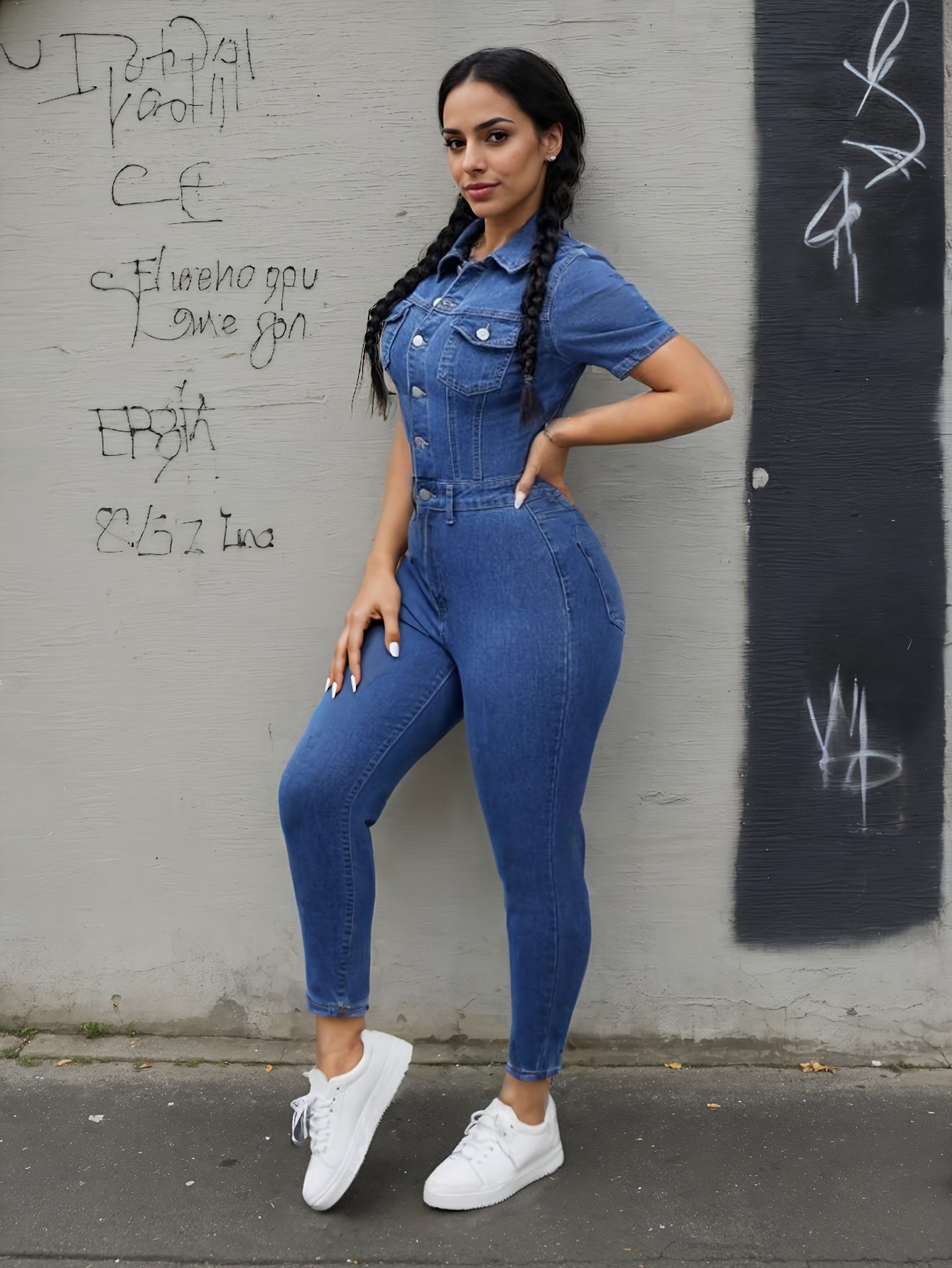 Women'S Slim Fit Stretch Internet Celebrity Style Jumpsuit, Modifies Body Shape, Suitable for All 4 Seasons - Image 2