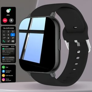 New Smart Watch Suitable for Both Men And Women | Valentine'S Day Gift - Wireless Calling/Texting/Multiple Sports Modes/Remote Camera Control/Fitness Tracker, Compatible with Iphone And Android, USB Charging, Silicone Strap, Smart Connectivity