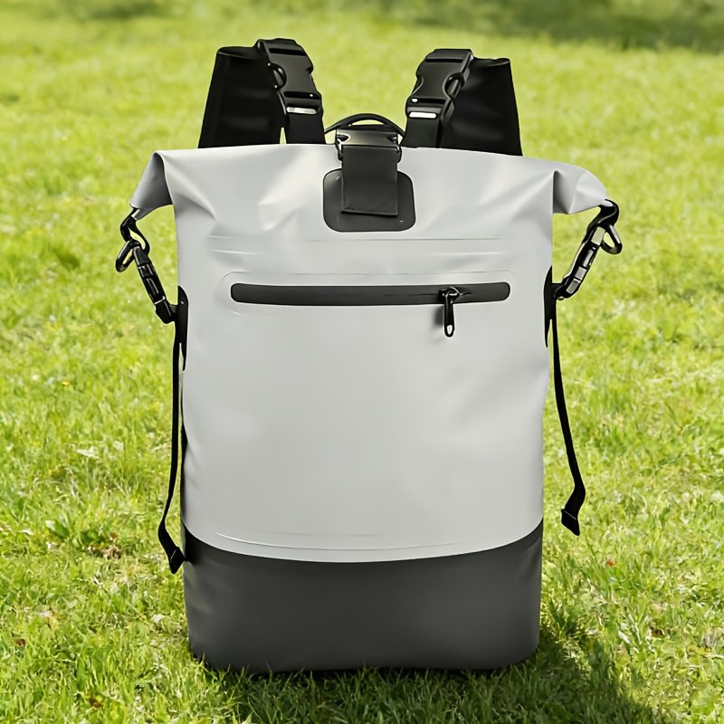 High Quality Backpack - 25L Roll-Top Heavy-Duty Pack | Men's Hiking Backpack for Hiking, Camping, Outdoor Mountaineering, Trekking, Beach Fitness & More: Sports & Outdoor - Image 2