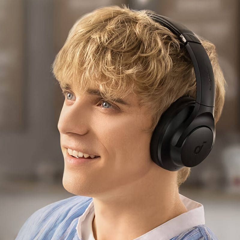 Soundcore by Anker Q20i over-ear headphones, active noise cancellation wireless earphones, HIFI high-quality sports headphones, for running, office, exercise, study, universal mobile phone headphones. - Image 7