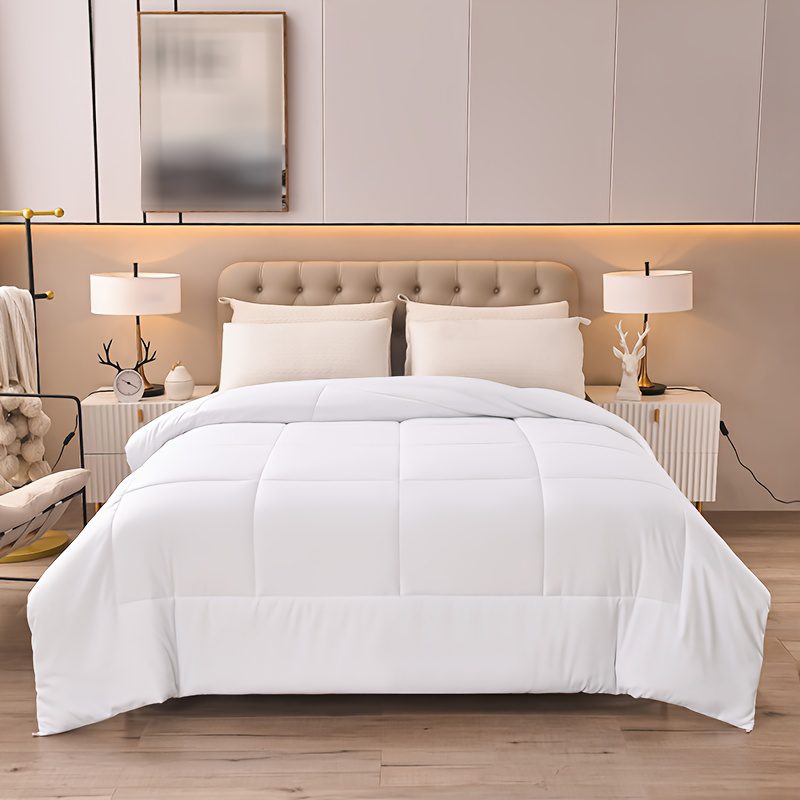 1pc Comforter Insert Quilted Comforters All Season Down Alternative Easy Care Bedding - Image 13