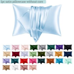 1pc Classic Color Soft And Comfortable Satin Pillowcase - Envelope Style - Beneficial for Skin And Hair