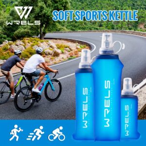 1pc, Deep Sea Sports Soft Water Bottle, Folding Portable Water Bottle with Silicone Mouthpiece for Sports & Fitness, Outdoor Hiking, Travel & Camping, Marathon, Fishing