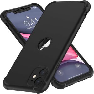 Phone Case - for Iphone 11 Phone Case with 2 Screen Protectors, Precise Cutouts to Protect The Camera Lens, Easy And Premium Solid Color Design. 2-In-1 Heavy-Duty Shockproof, Ultra-Thin, Anti-Scratch And Silicone Case for Iphone 11 6.1 Inch