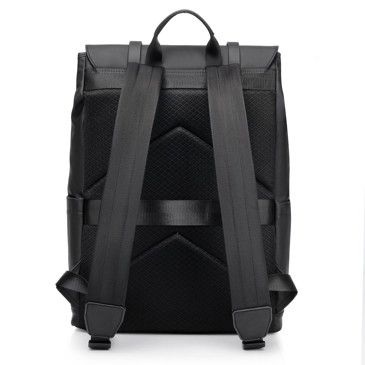 New Casual Backpack for Men and Women, Laptop Double Shoulder Bag, Versatile and Stylish, High-Appearance Student School Bag, Black Commuter Backpack - Image 8
