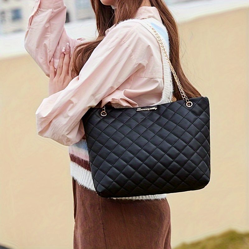 Women's Large Capacity Tote Bag Suitable for //Travel with Removable Strap & Closure - Elegant Embellished Handbag,, Available in / /// (Chinese Manufactured) - Image 8