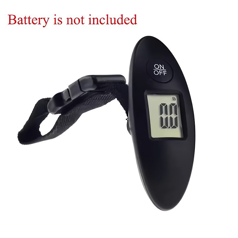 1pc Portable Digital Luggage Scale for Travel, Hanging Baggage Scale, Suitcase Weight Scale up to 40kg, Digital Display, Flexible and Sturdy Strap, Black (Batteries Not Included), Gift for Men and Fathers - Image 3