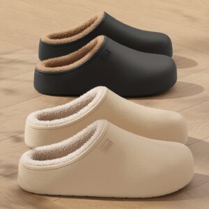 Thickened Plush Slippers with a Soft EVA Sole, Designed for Men, Featuring a Easy And Elegant Style Suitable for Home Use