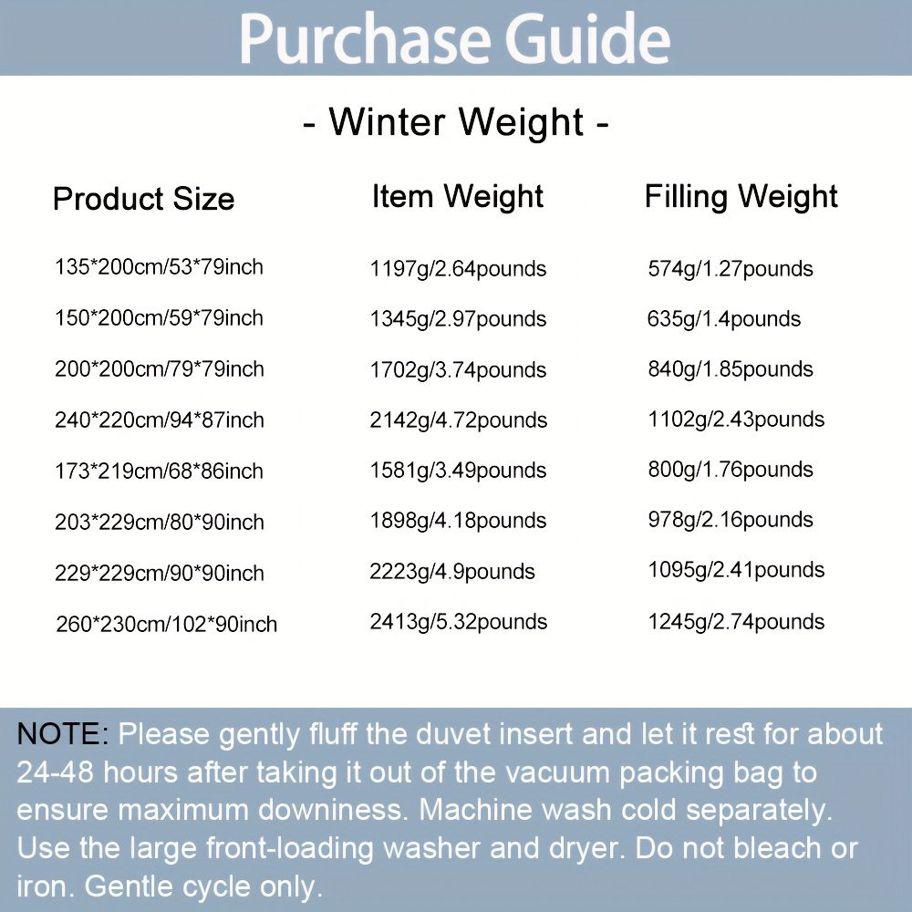 1pc Comforter Insert Quilted Comforters All Season Down Alternative Easy Care Bedding - Image 6