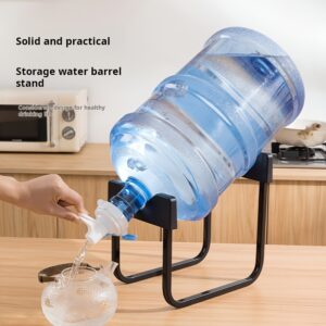 Water Bottle Holder Stand 18.93 L Water Jug Stand with Spigot Heavy Duty Carbon Steel Portable Water Dispenser Stand for Office Home Outdoor Camping Non-Slip Stable U-Shaped Design Easy to Assemble Detachable, Utility Racks