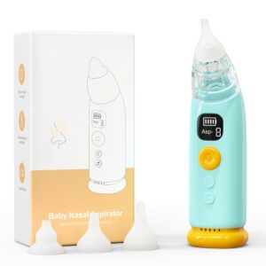 Baby Nasal Cleaning Tool with Music Play, Infant Daily Nose Care Accessory, Soft, Washable, Home Use, Includes 3 Suction Tips & Round-Tip Tweezers
