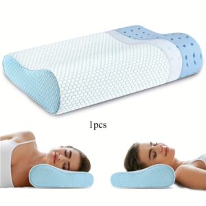 1pc/ 2pcs Pillow, Sleep Pillow, Ergonomic Cervical Pillow, Neck Support Pillow for Side Sleepers, Pillow for Neck and Shoulder