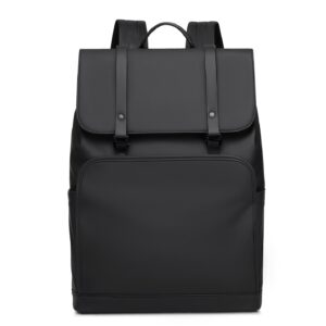 New Casual Backpack for Men and Women, Laptop Double Shoulder Bag, Versatile and Stylish, High-Appearance Student School Bag, Black Commuter Backpack