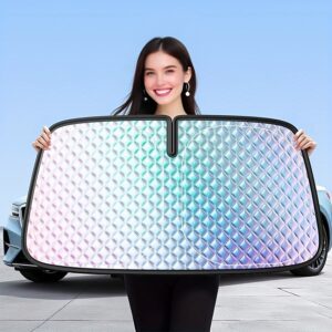 1pc Car-Specific Windshield Sunshade, Effective Sun Protection, Portable Foldable Front Window Heat Insulation Cover, Suitable for Most Vehicles, Easy to Store with Thermal Insulation Effect