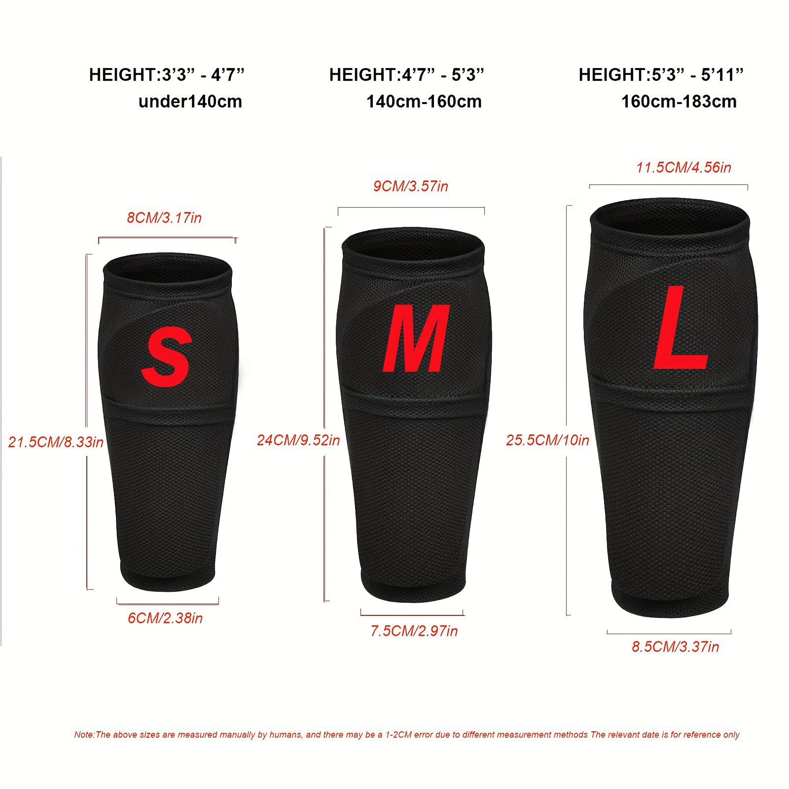 Set of 2 Breathab Shin Seves Designed for Soccer, Featuring a Durab New Sty Avaib in Sizes S, M, And These Extra Roomy Shin Socks Provide for Comfort And Are Ideafor Summer Camps And Agues - Image 6