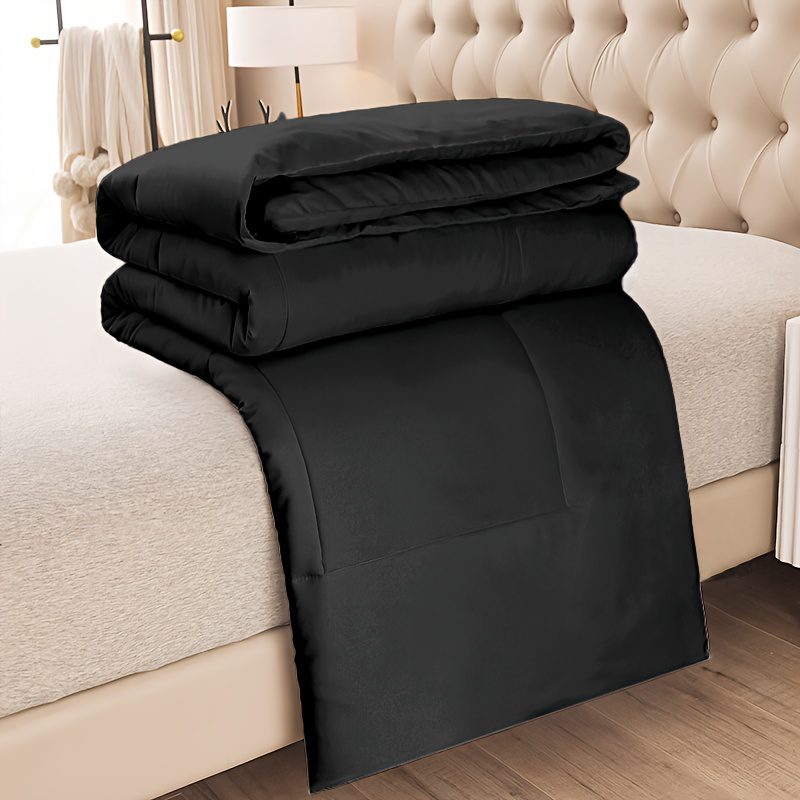 1pc Comforter Insert Quilted Comforters All Season Down Alternative Easy Care Bedding - Image 5