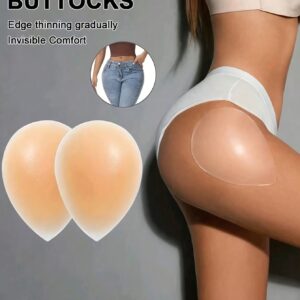 2pcs Set of Women's Sexy Invisible Design Reusable Butt Silicone Pads for Physically Lifting and Shaping Hips, Hip and Butt Support Patches for Enhanced Appearance, Suitable for Women of All Body Types