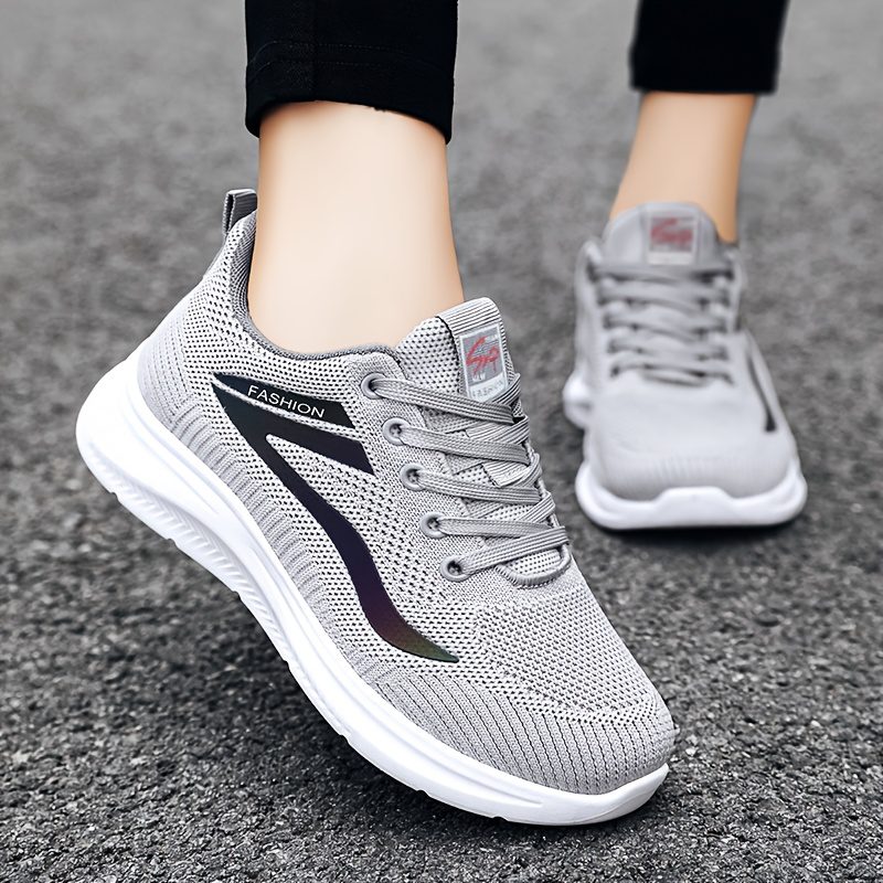 Women'S Shoes Autumn New Foreign Trade Women'S Shoes Casual Large Size Mother Shoes Fly Woven Socks Shoes Soft Bottom Sports Shoes Women, Women Shoes, Sneakers - Image 4