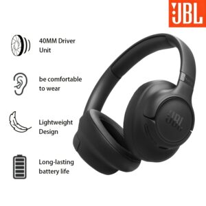 JBL Tune 730BT Wireless Over-Ear Headphones, BT 6.0 with 40mm Drivers for Legendary Bass, Adaptive Noise Reduction & Clear Calls, Long-Lasting Battery, Lightweight & Comfortable Design, for Work, Travel & Music, Ideal for Professionals, Students &