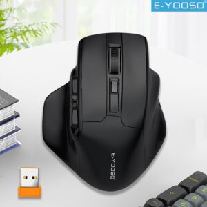 E-YOOSO 1pc X-31 USB 2.4G Wireless Gaming Large Mouse for Big Hands PAW3212 5 Buttons for Gamer Mice Computer Laptop PC